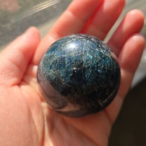 Blue Apatite Sphere